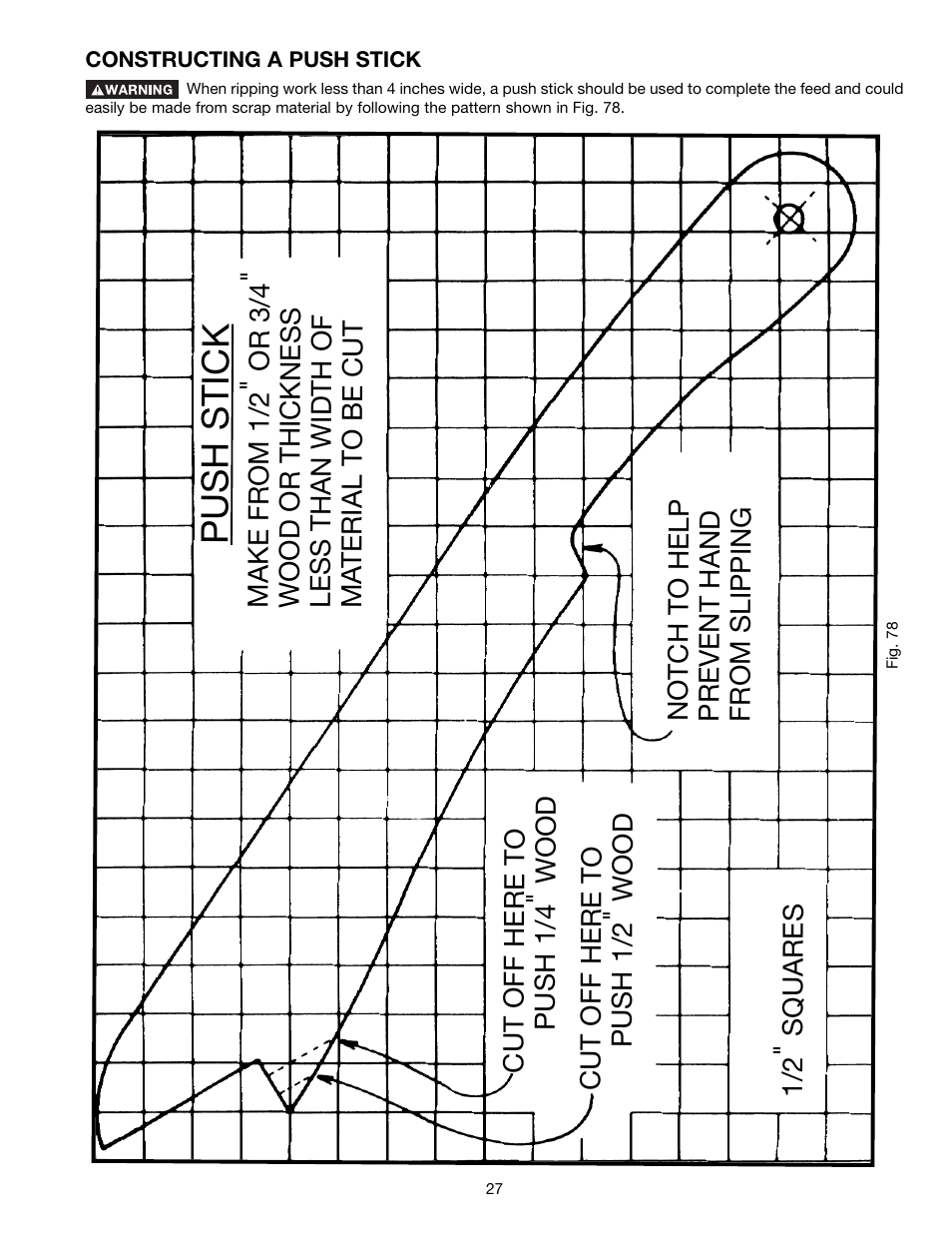 Push stick | Epson 36-714 User Manual | Page 27 / 32