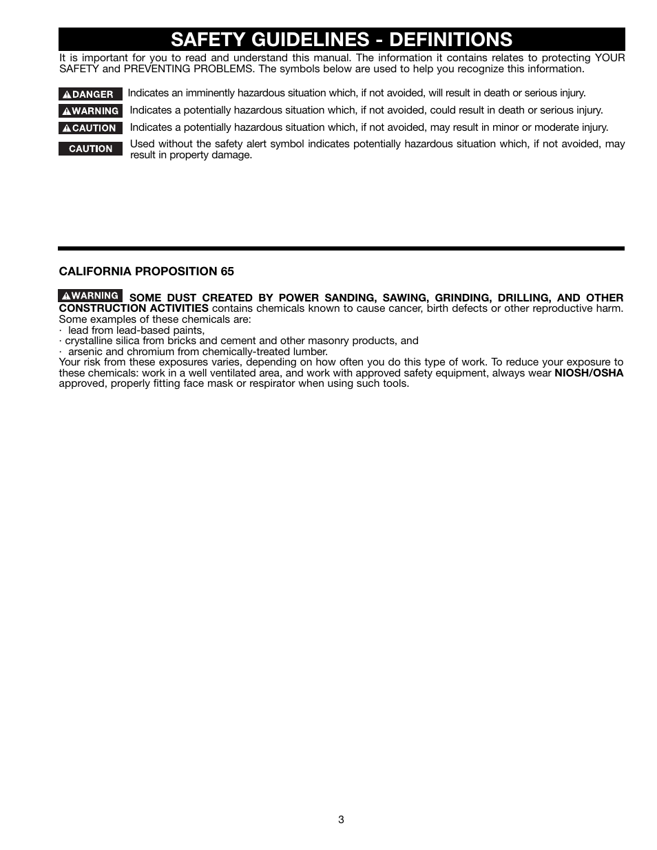 Safety guidelines - definitions | Epson 36-714 User Manual | Page 3 / 32