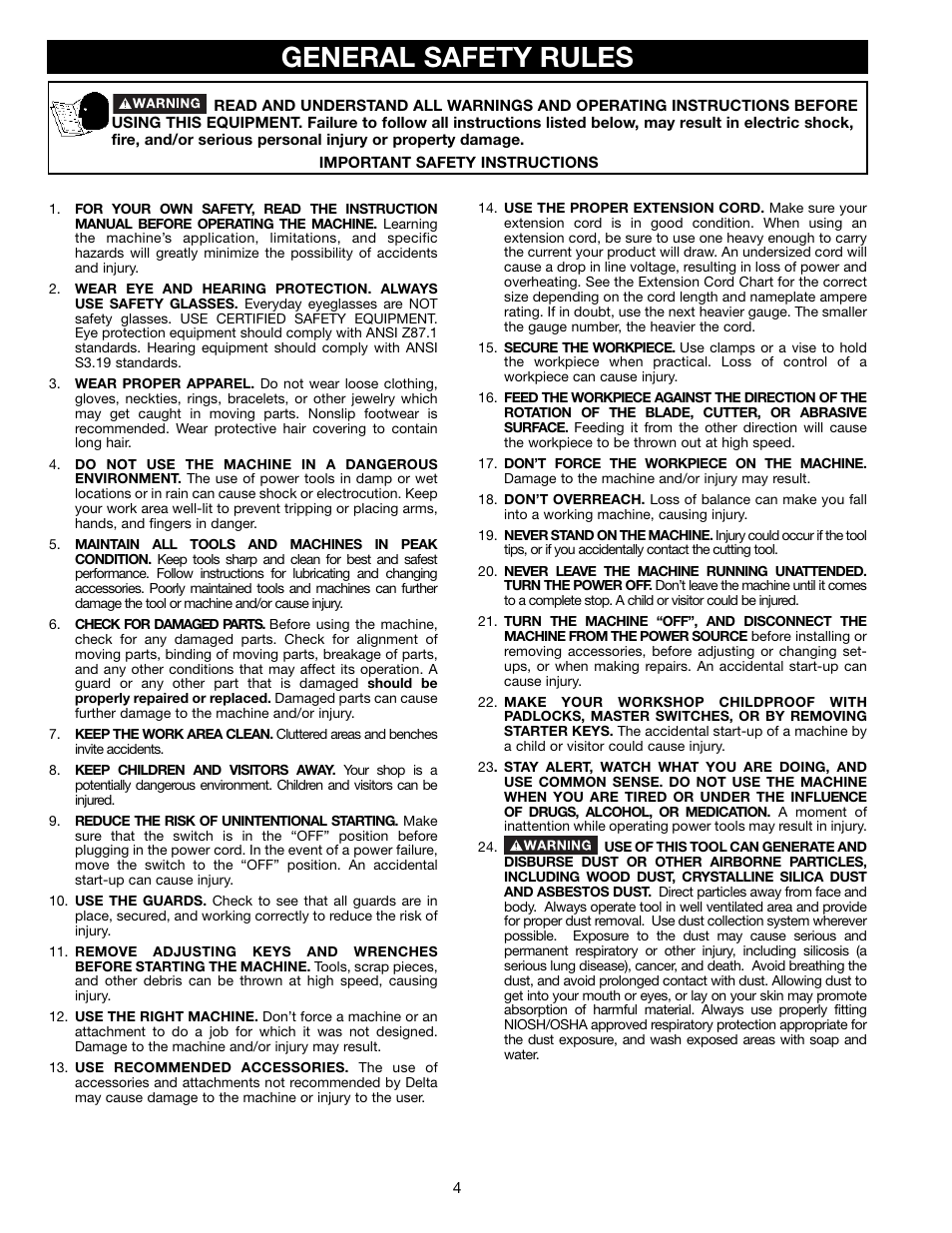 General safety rules | Epson 36-714 User Manual | Page 4 / 32