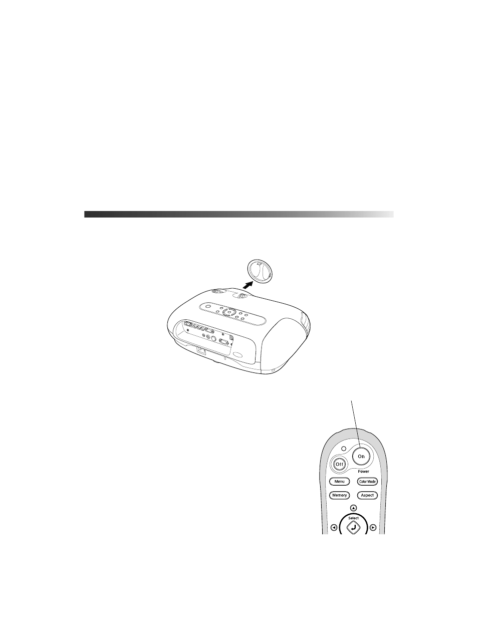 Basic operation, Turning on the projector | Epson POWERLITE CINEMA 200 User Manual | Page 21 / 80