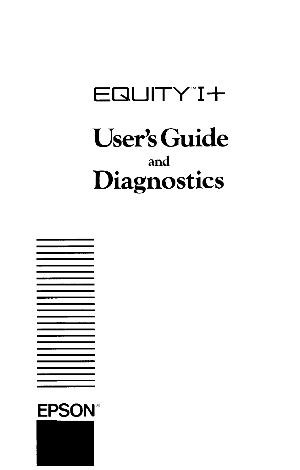 Epson I+ User Manual | 139 pages