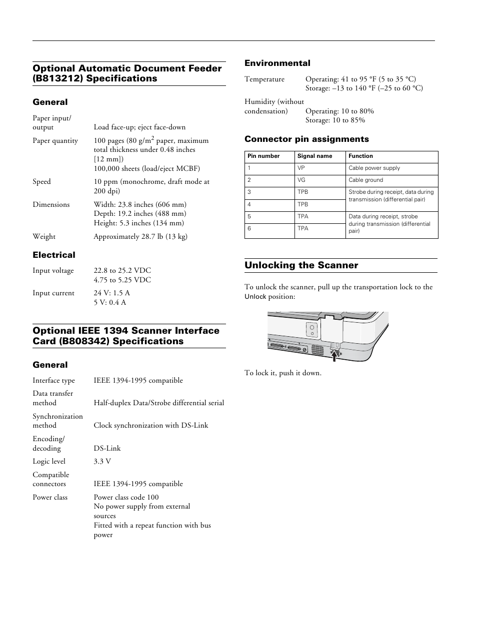 Unlocking the scanner | Epson GT-15000 User Manual | Page 4 / 7