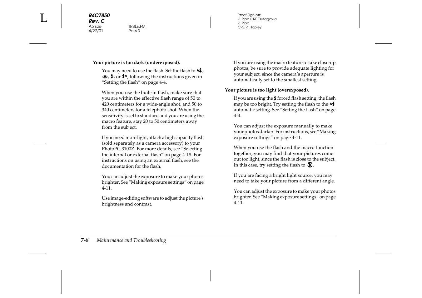 Epson PhotoPC 3100Z User Manual | Page 116 / 143