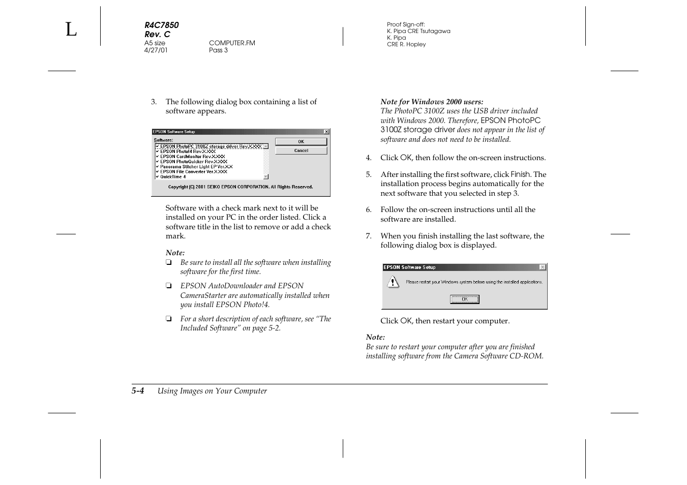 Epson PhotoPC 3100Z User Manual | Page 90 / 143