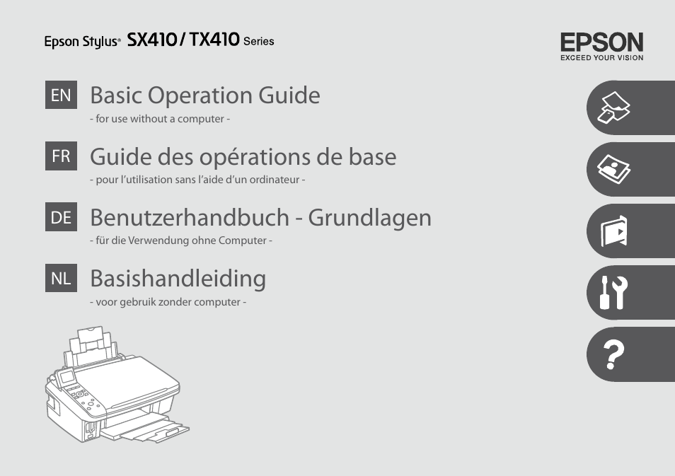 Epson TX410 User Manual | 68 pages