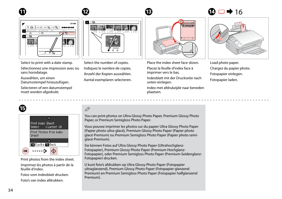 Nr & 16 o | Epson TX410 User Manual | Page 34 / 68