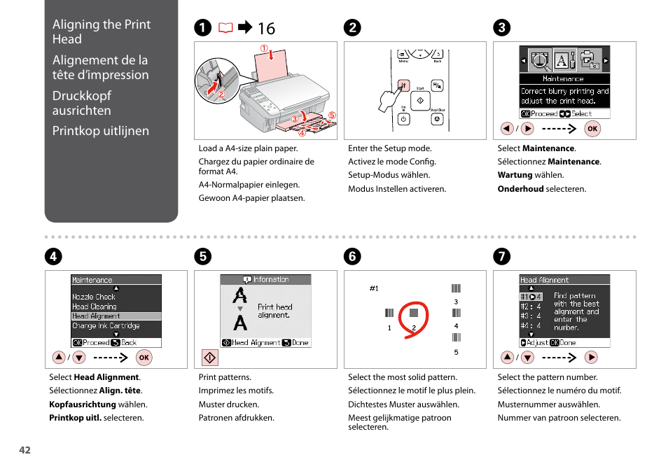 Ar & 16 b | Epson TX410 User Manual | Page 42 / 68