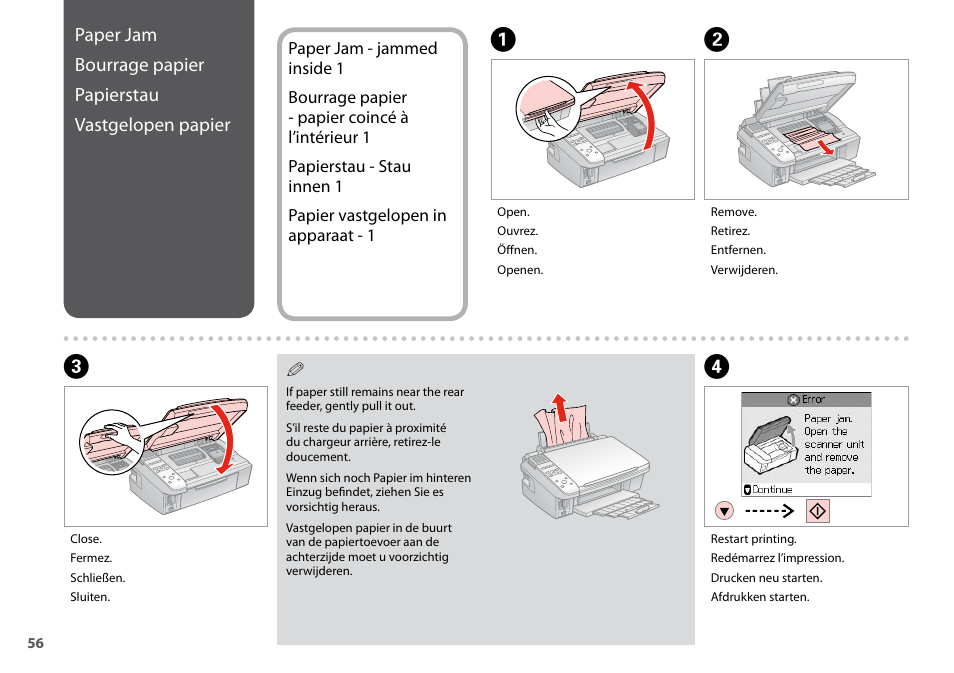 Epson TX410 User Manual | Page 56 / 68