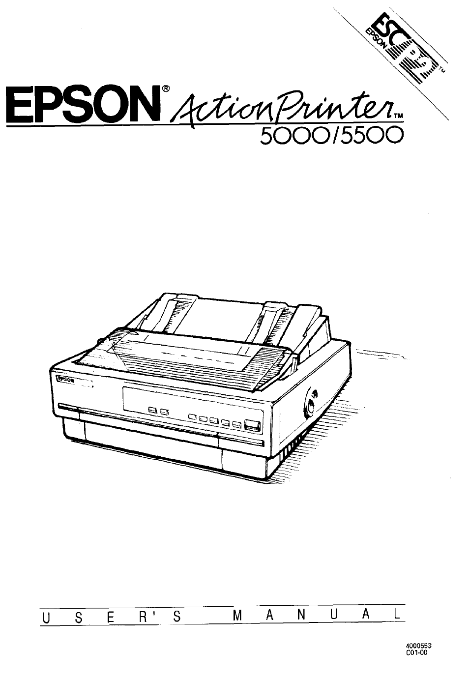 Epson 5000/5500 User Manual | 154 pages