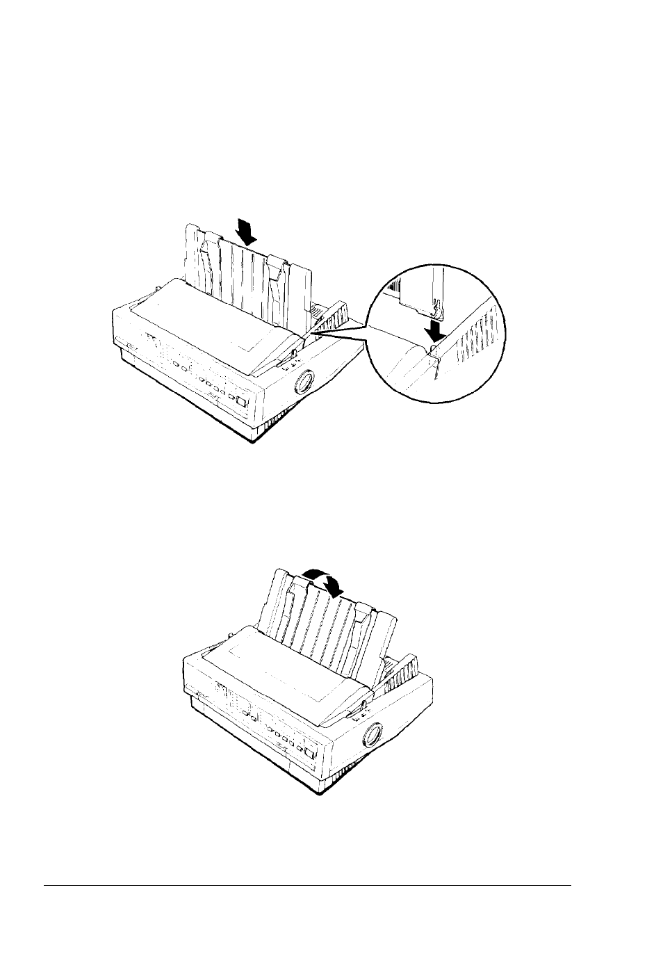 Attaching the paper guide | Epson 5000/5500 User Manual | Page 22 / 154