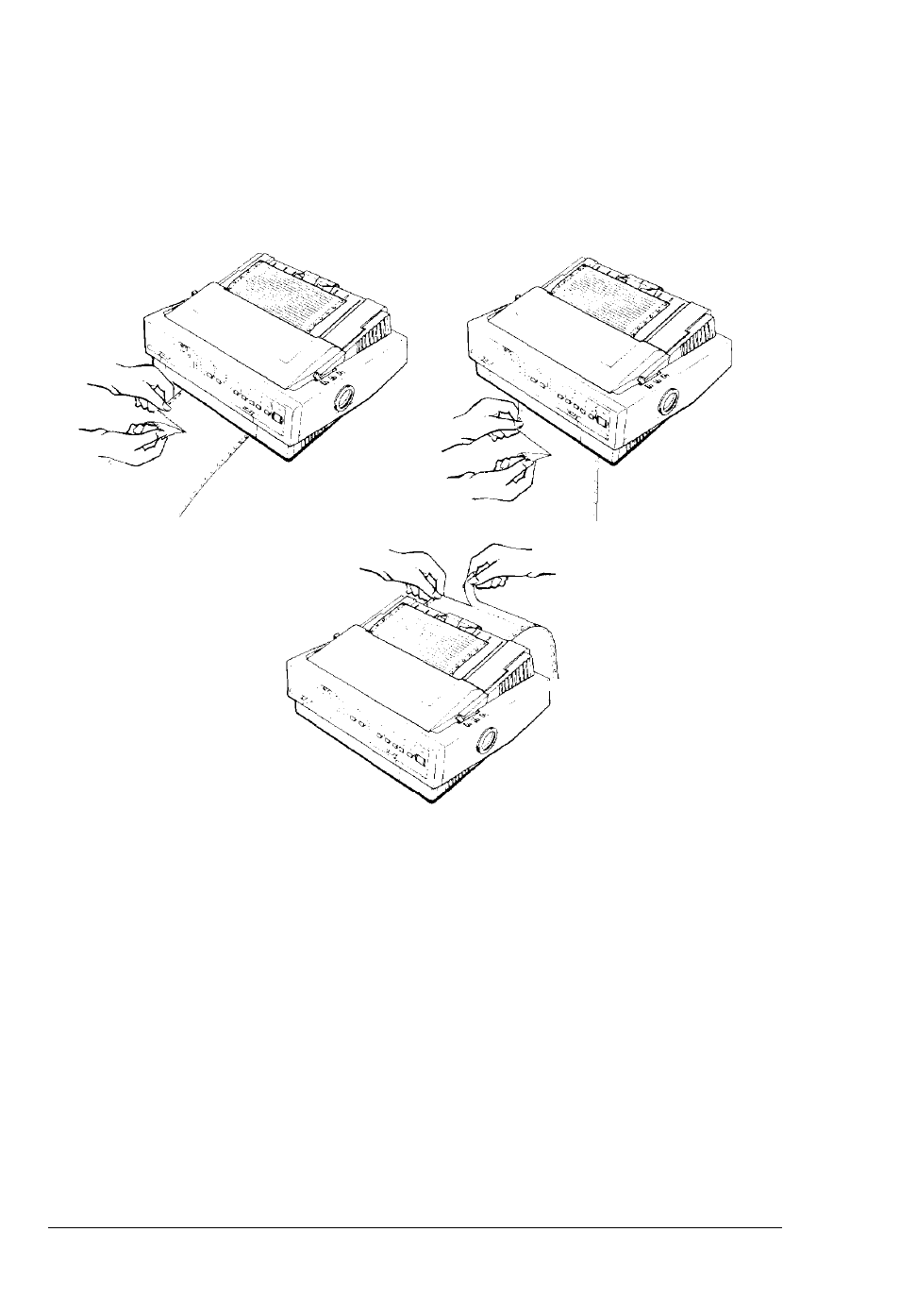 Removing continuous paper from the pull tractor | Epson 5000/5500 User Manual | Page 47 / 154