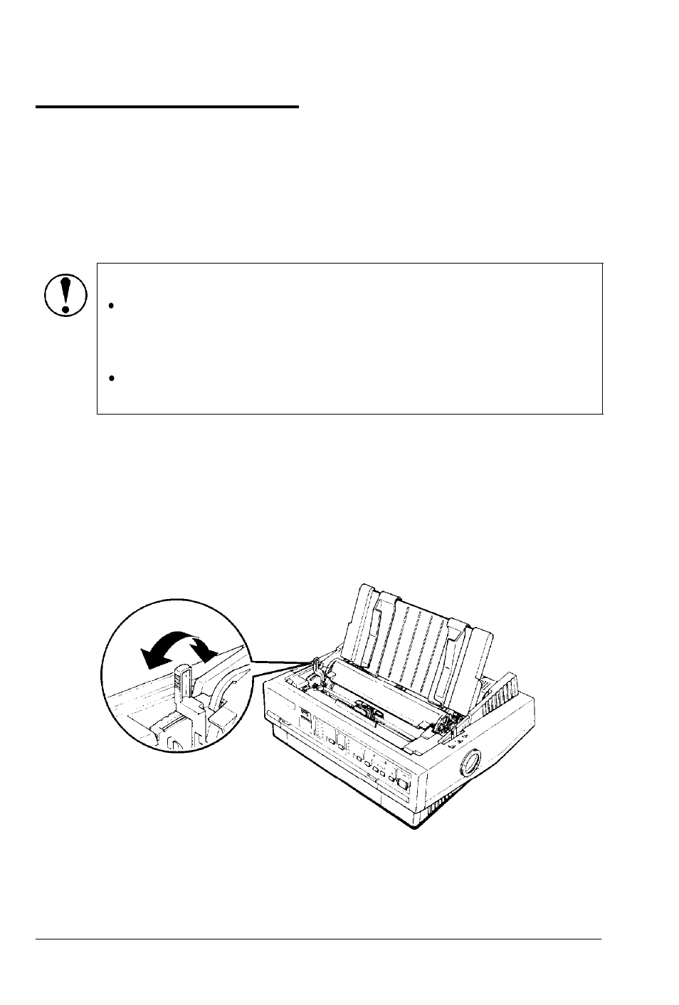 Printing on special paper, Paper-thickness lever | Epson 5000/5500 User Manual | Page 50 / 154