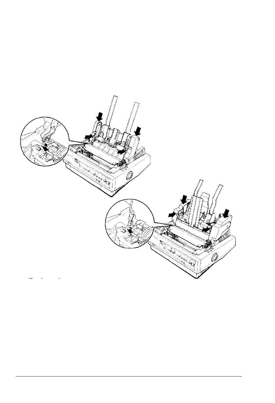 Loading paper with the single-bin cut-sheet feeder | Epson 5000/5500 User Manual | Page 80 / 154