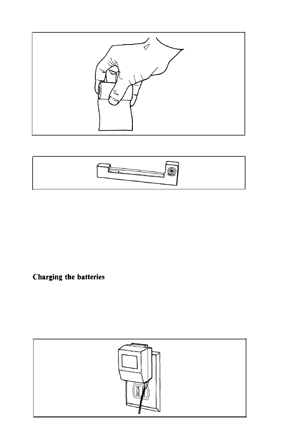 Charging the batteries | Epson HX-20 User Manual | Page 19 / 75