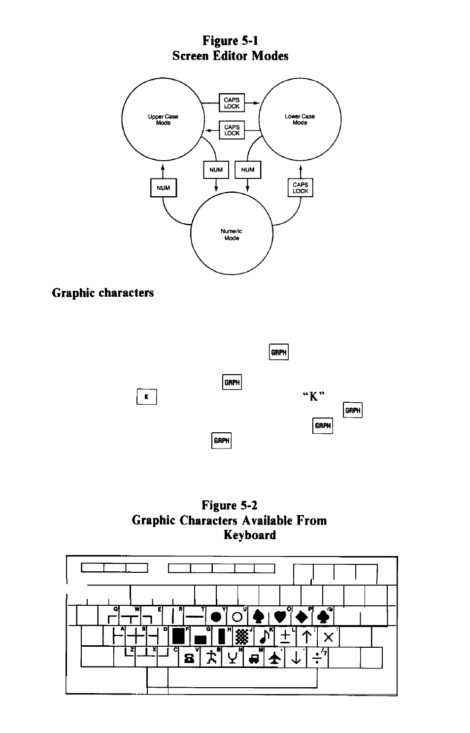 Graphic characters | Epson HX-20 User Manual | Page 53 / 75