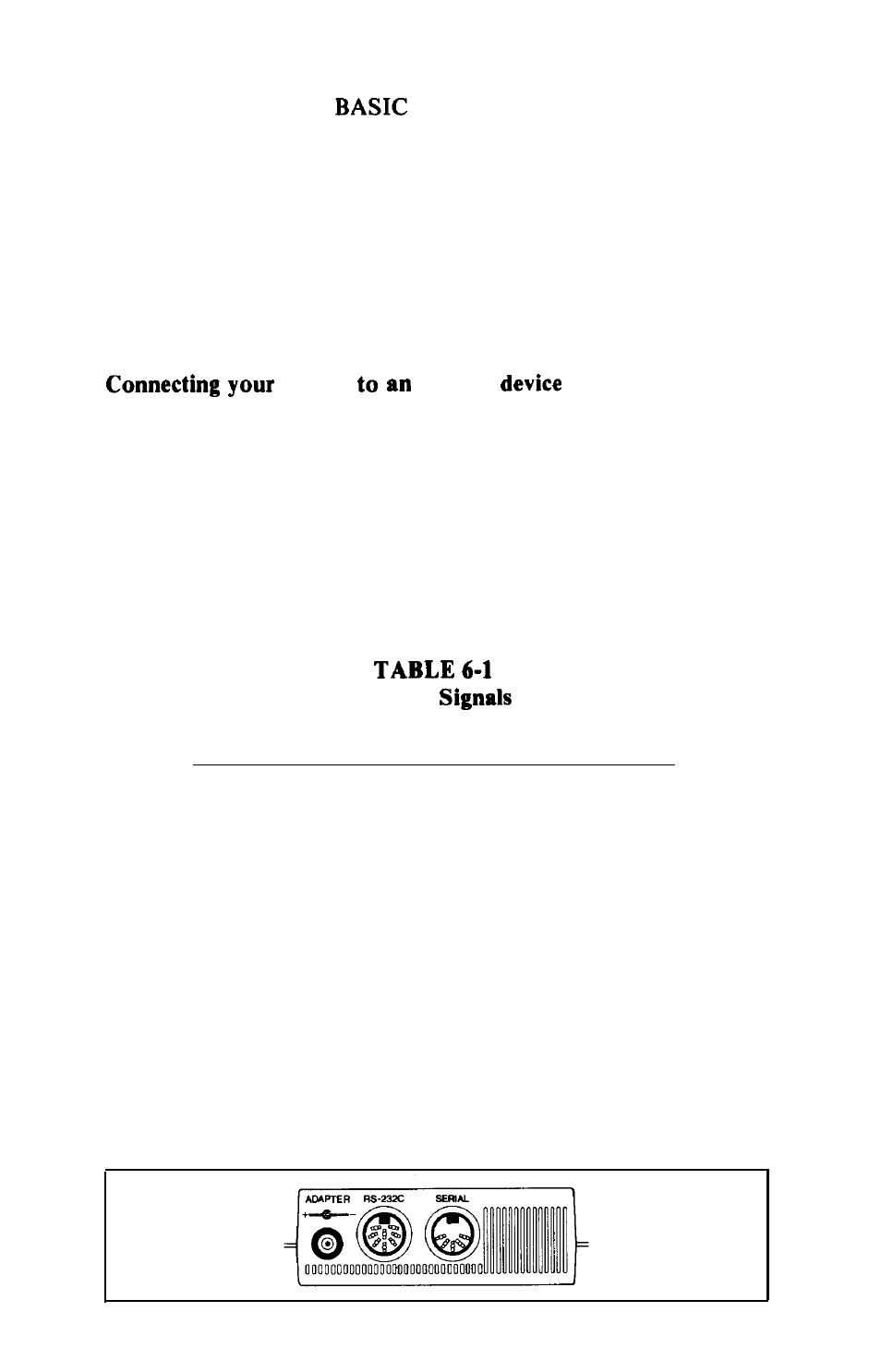 To an rs-232 device | Epson HX-20 User Manual | Page 61 / 75
