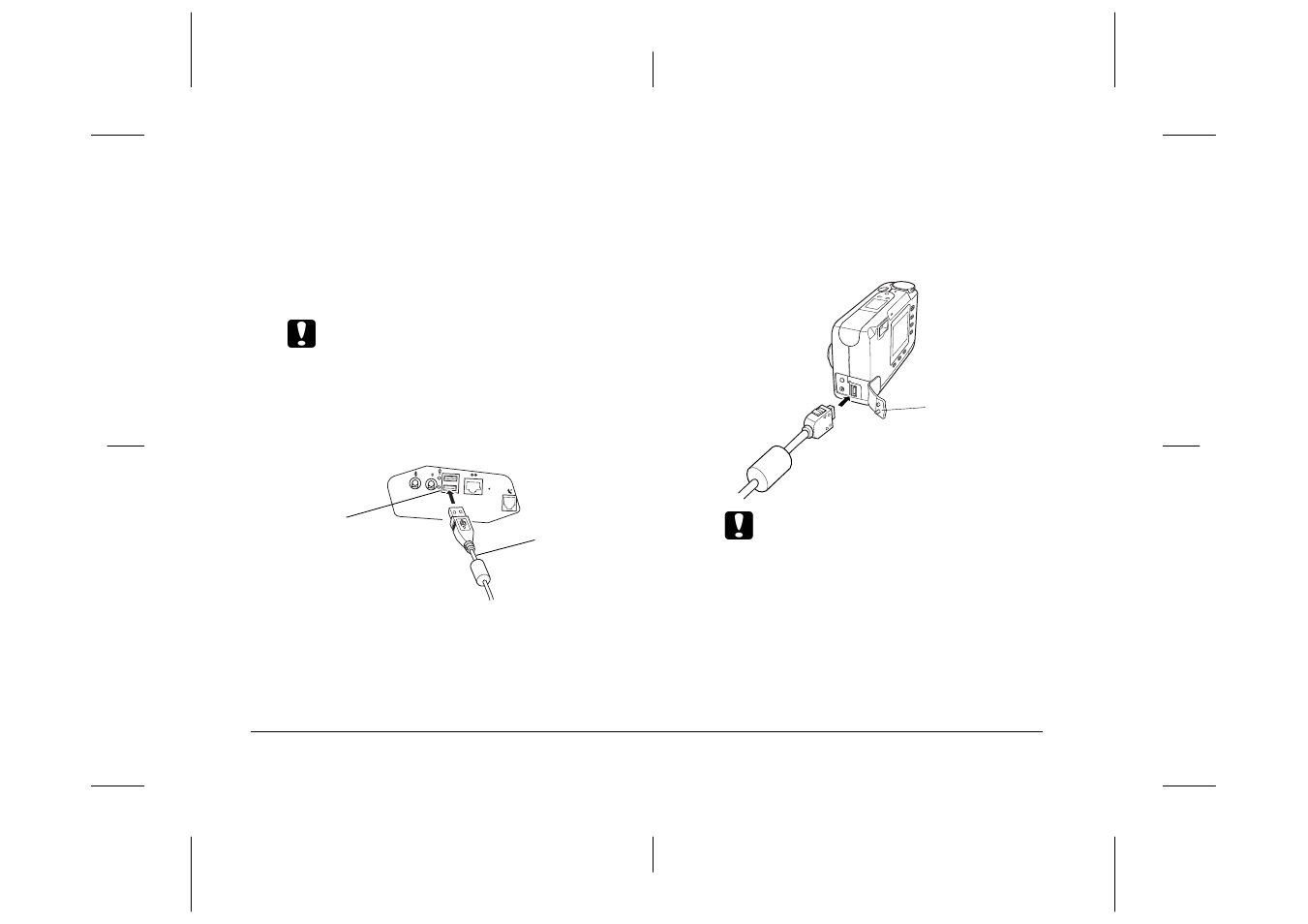 Using the usb cable | Epson S01-00 User Manual | Page 11 / 61