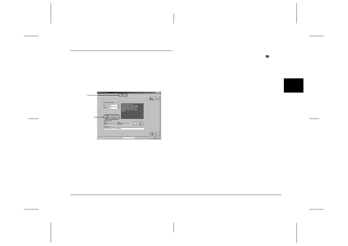 Using the setup menu, Changing computer connection settings, Changing the communication port | Epson S01-00 User Manual | Page 36 / 61