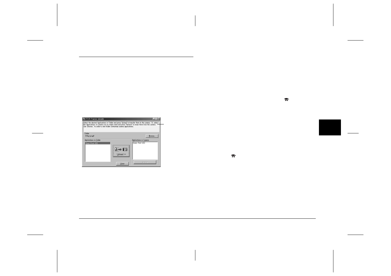 Using epson program uploader, Uploading programs | Epson S01-00 User Manual | Page 48 / 61