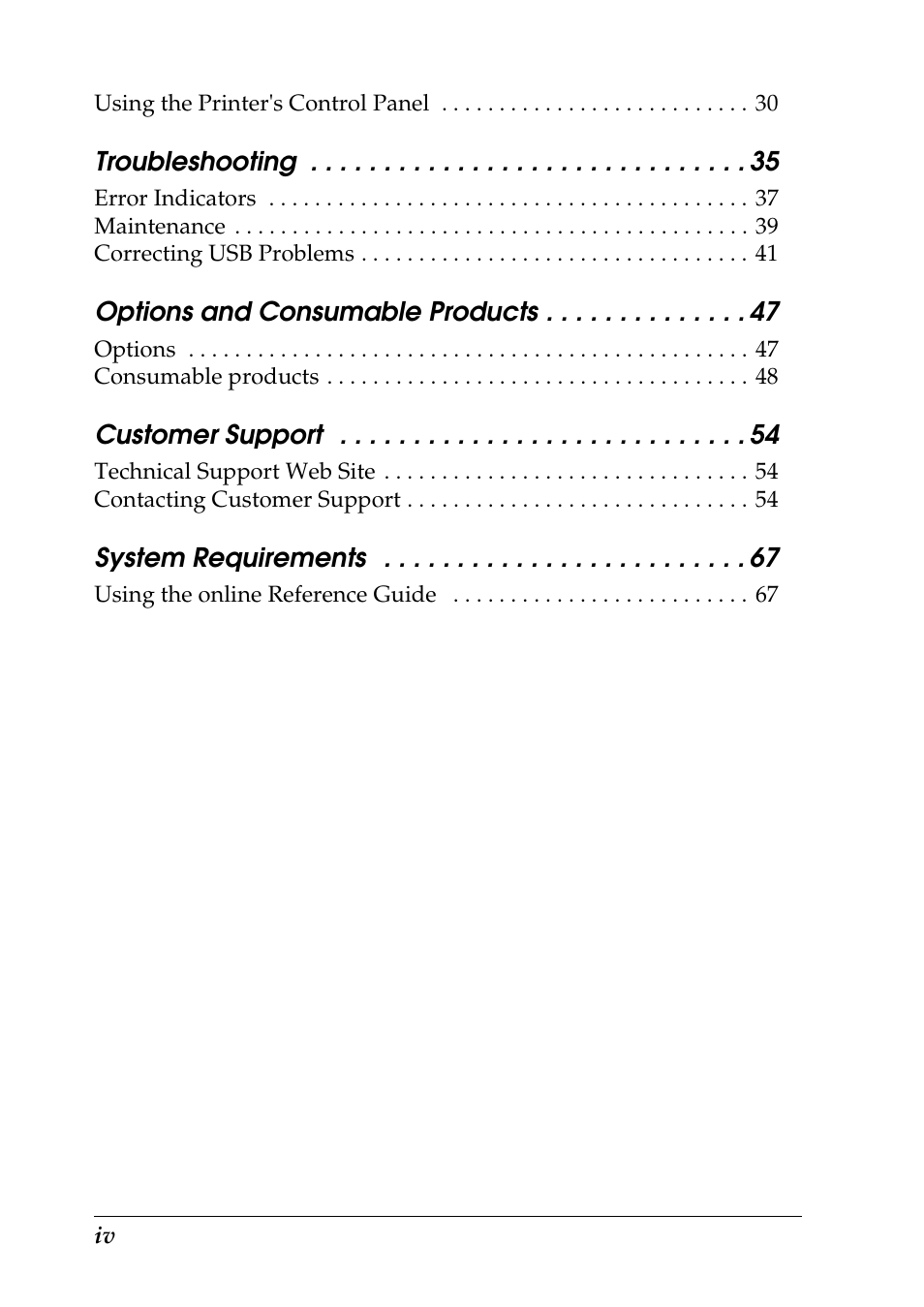 Epson 1290 User Manual | Page 6 / 76