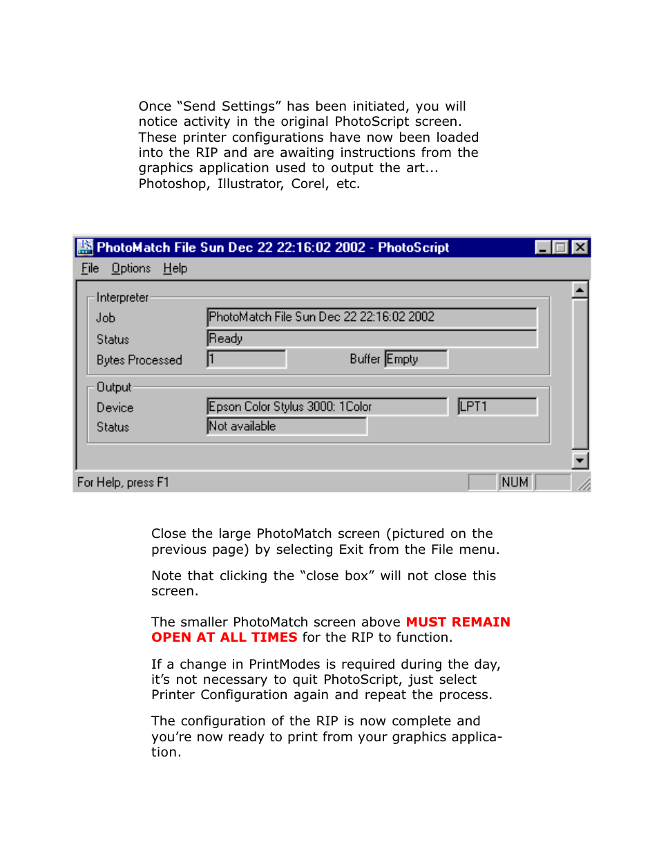 Printing windows | Epson 1520 User Manual | Page 11 / 40