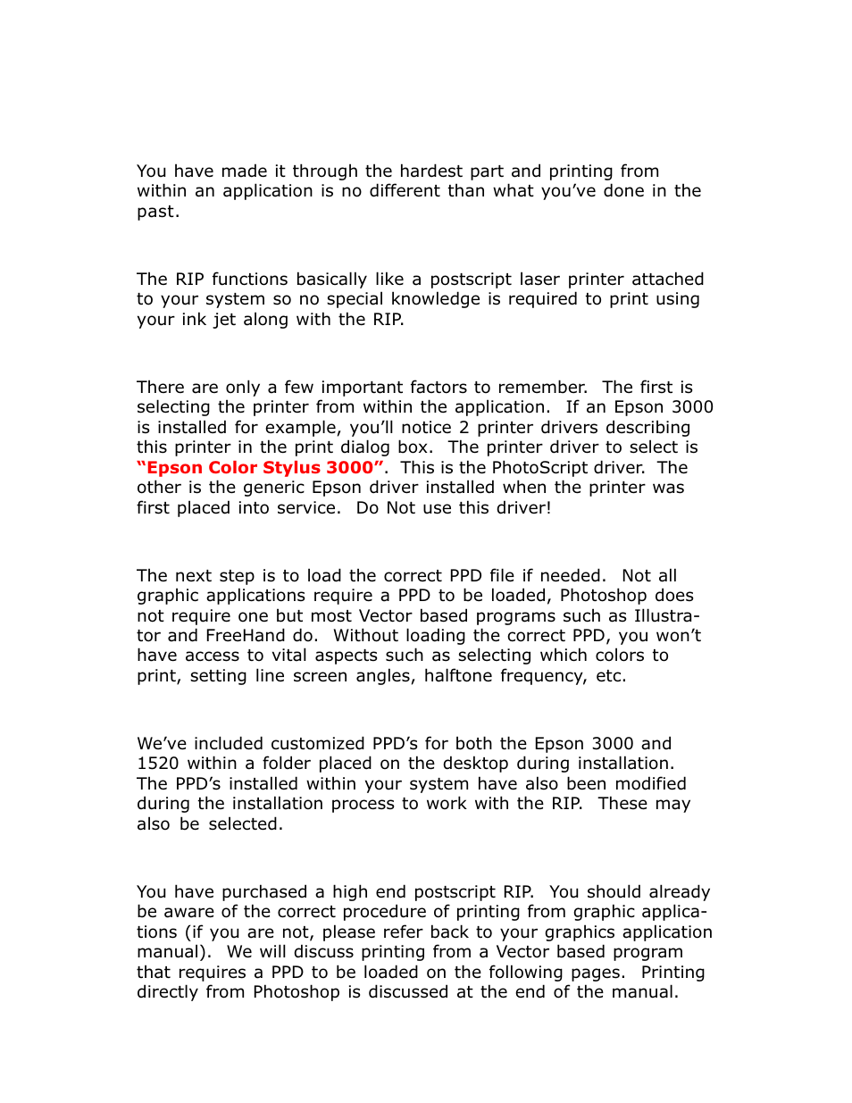 Printing with hy-rez quikrip - windows | Epson 1520 User Manual | Page 12 / 40