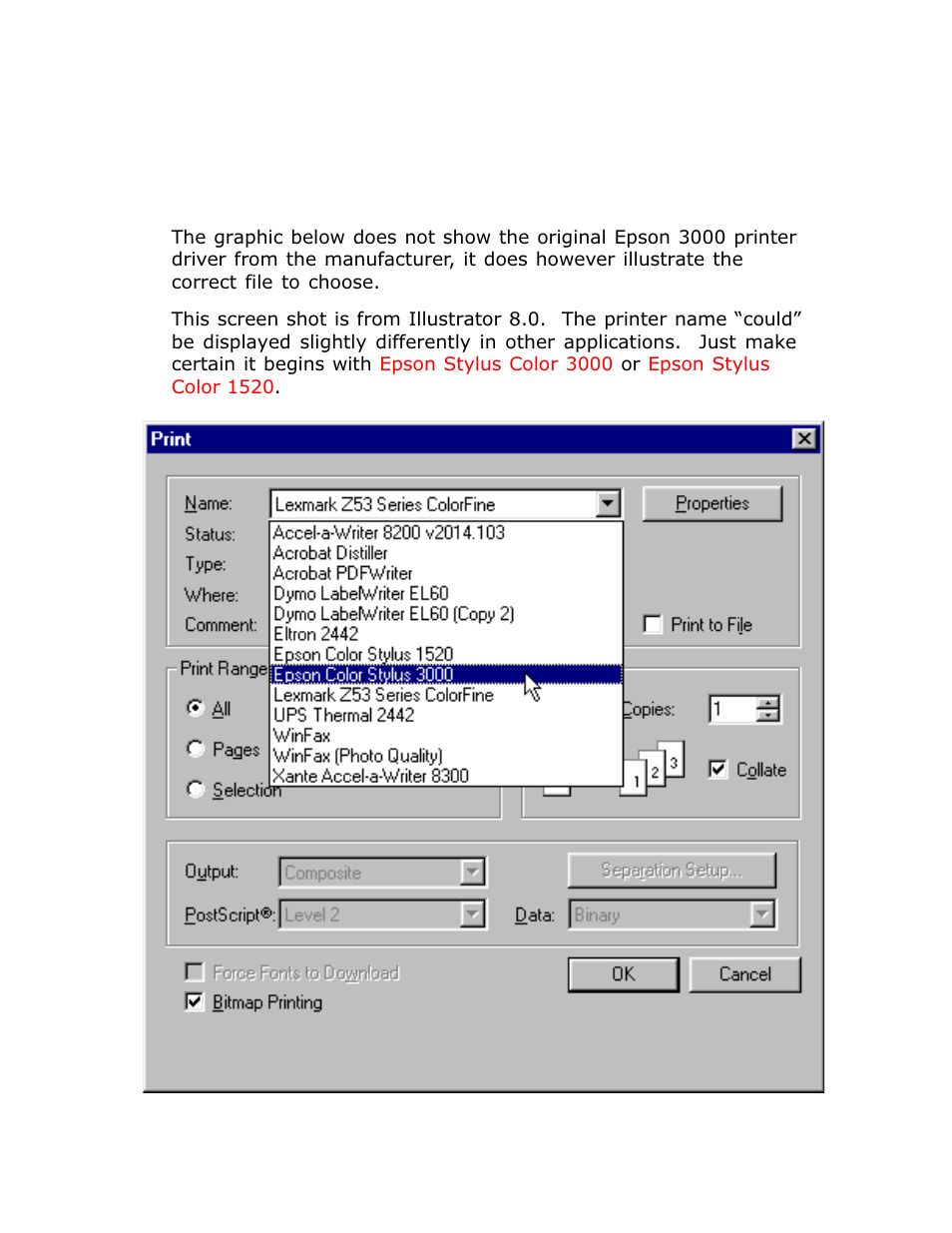 Printing with hy-rez quikrip - windows | Epson 1520 User Manual | Page 14 / 40