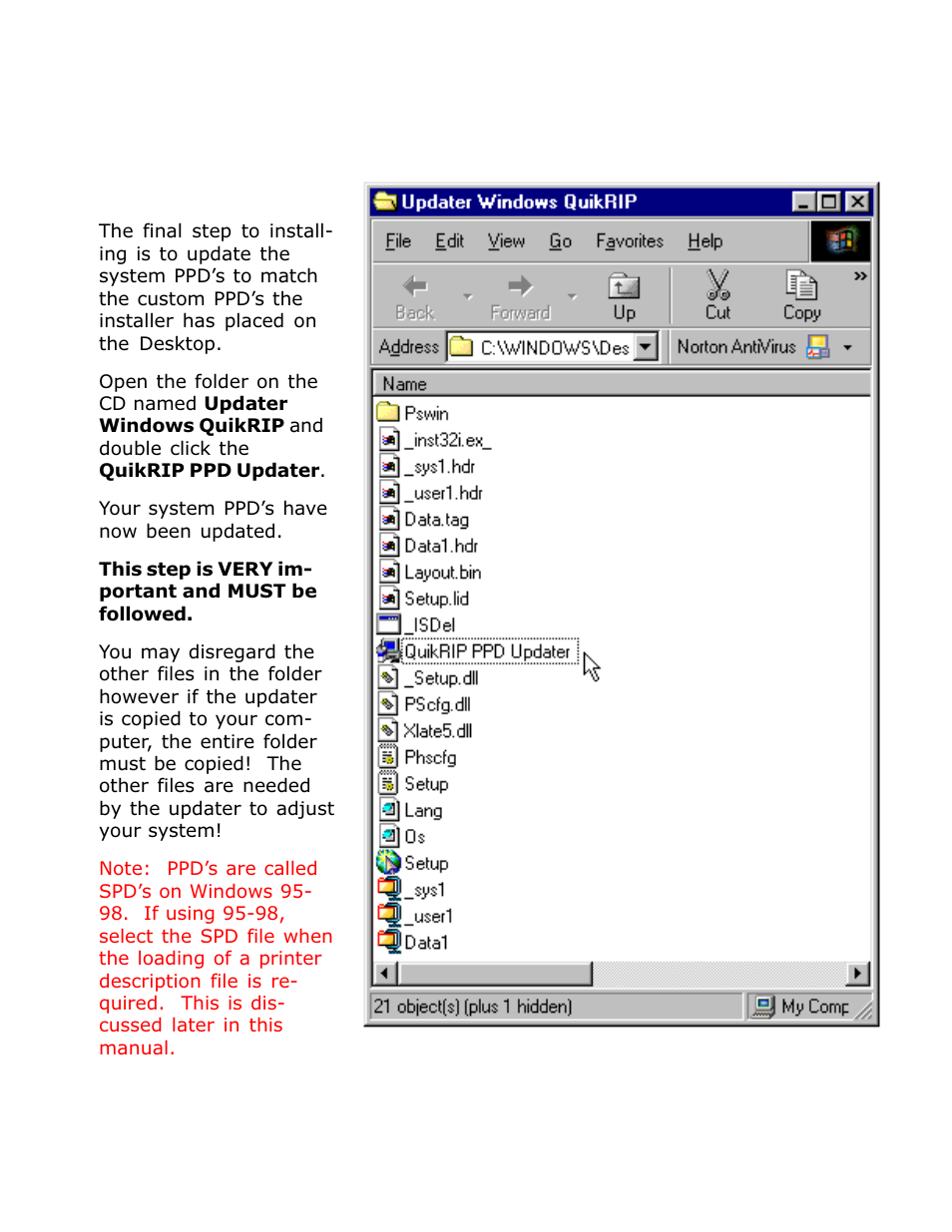 Running the updater - windows | Epson 1520 User Manual | Page 5 / 40