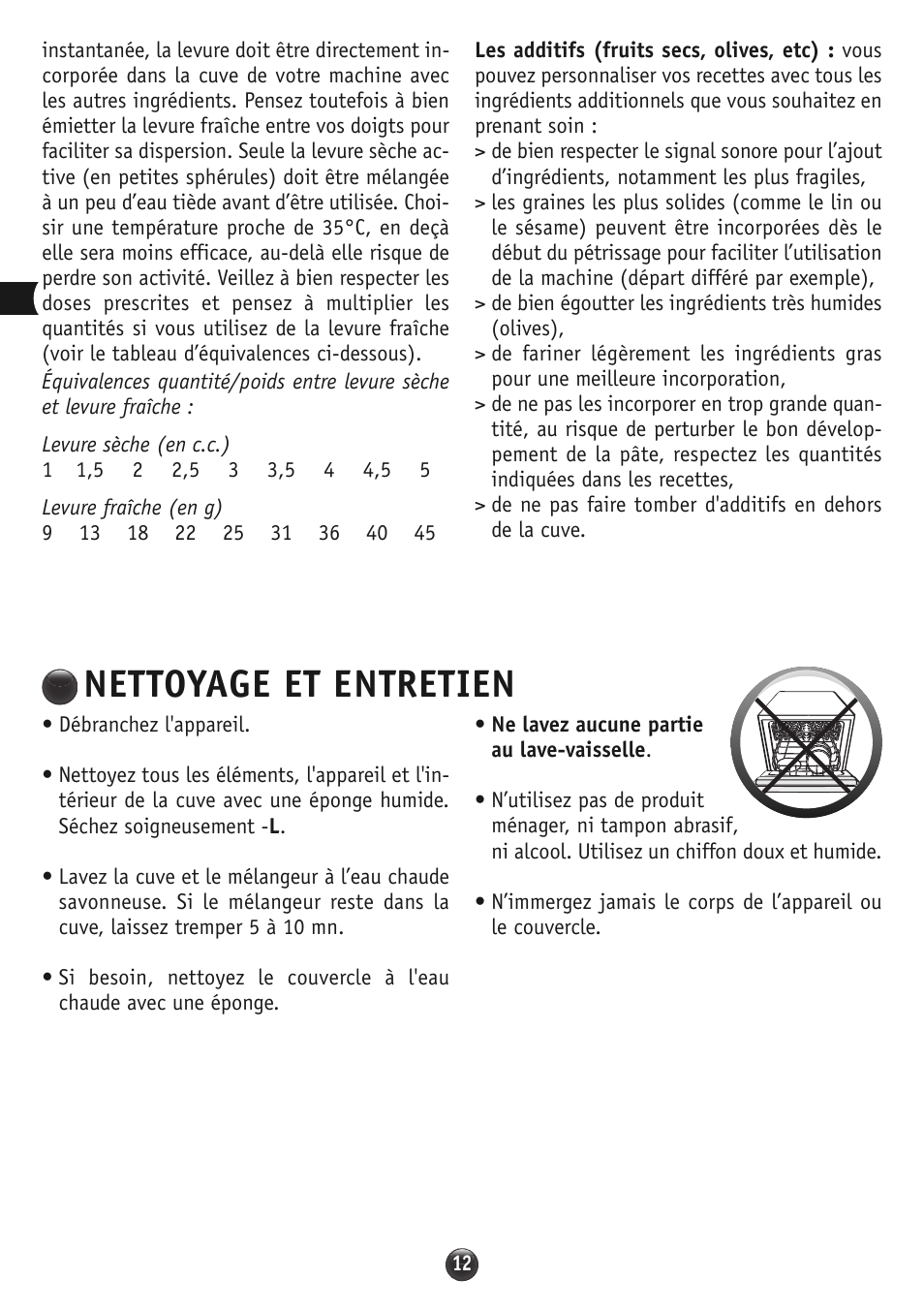 Nettoyage et entretien | Moulinex OW310E32 User Manual | Page 12 / 128