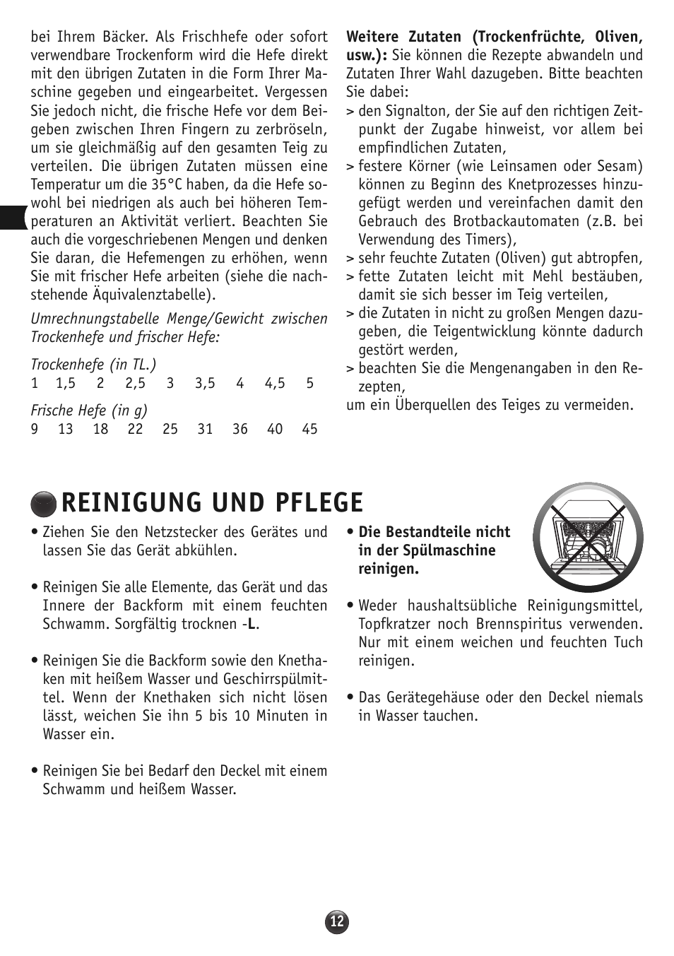 Reinigung und pflege | Moulinex OW310E32 User Manual | Page 36 / 128
