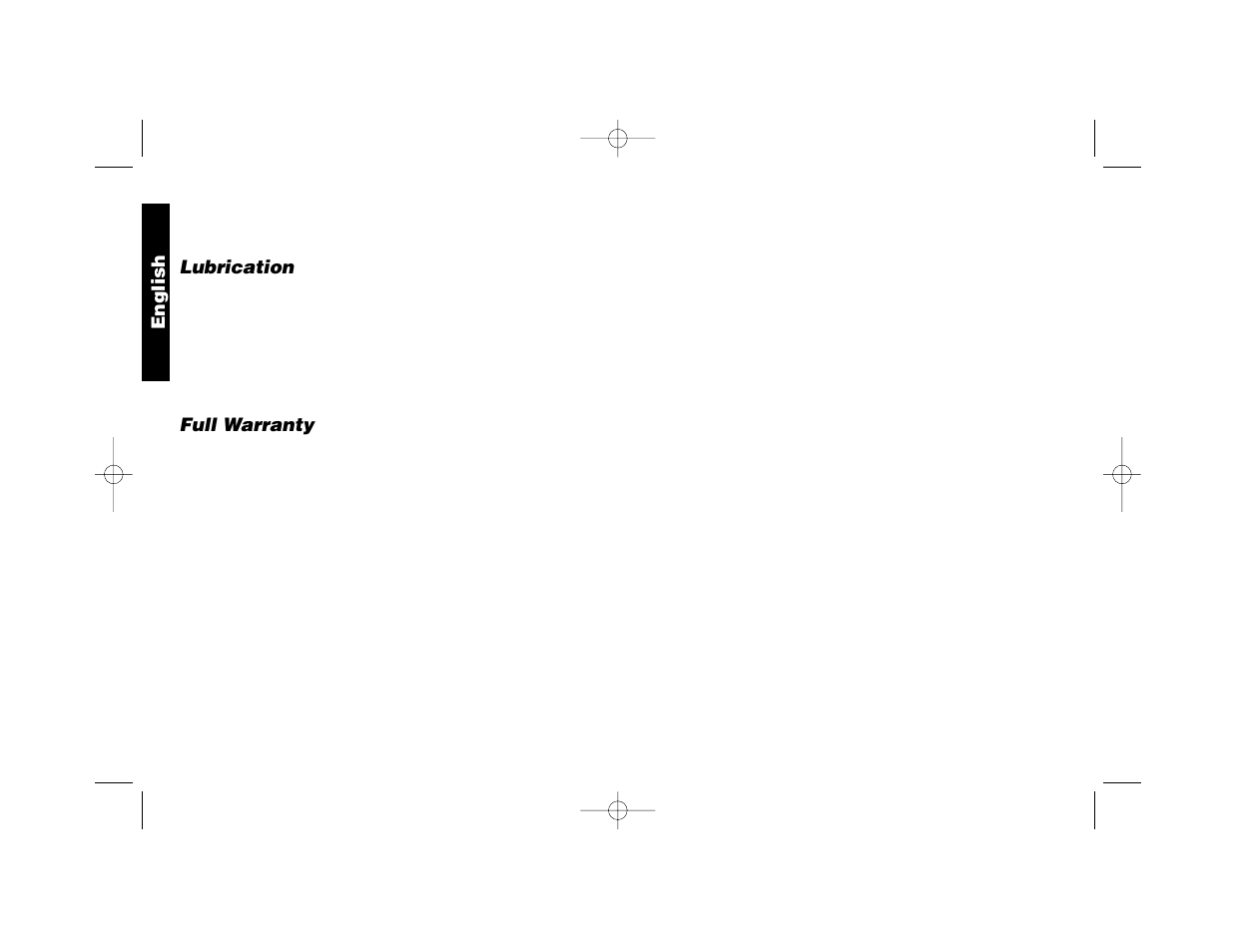 English, Lubrication, Full warranty | Epson DW870 User Manual | Page 10 / 28