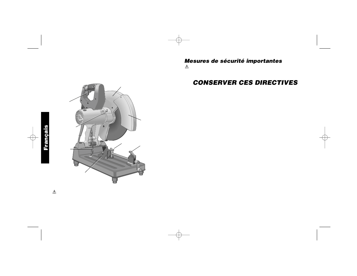 Conserver ces directives, Mesures de sécurité importantes, Français stopper pin | Epson DW870 User Manual | Page 12 / 28