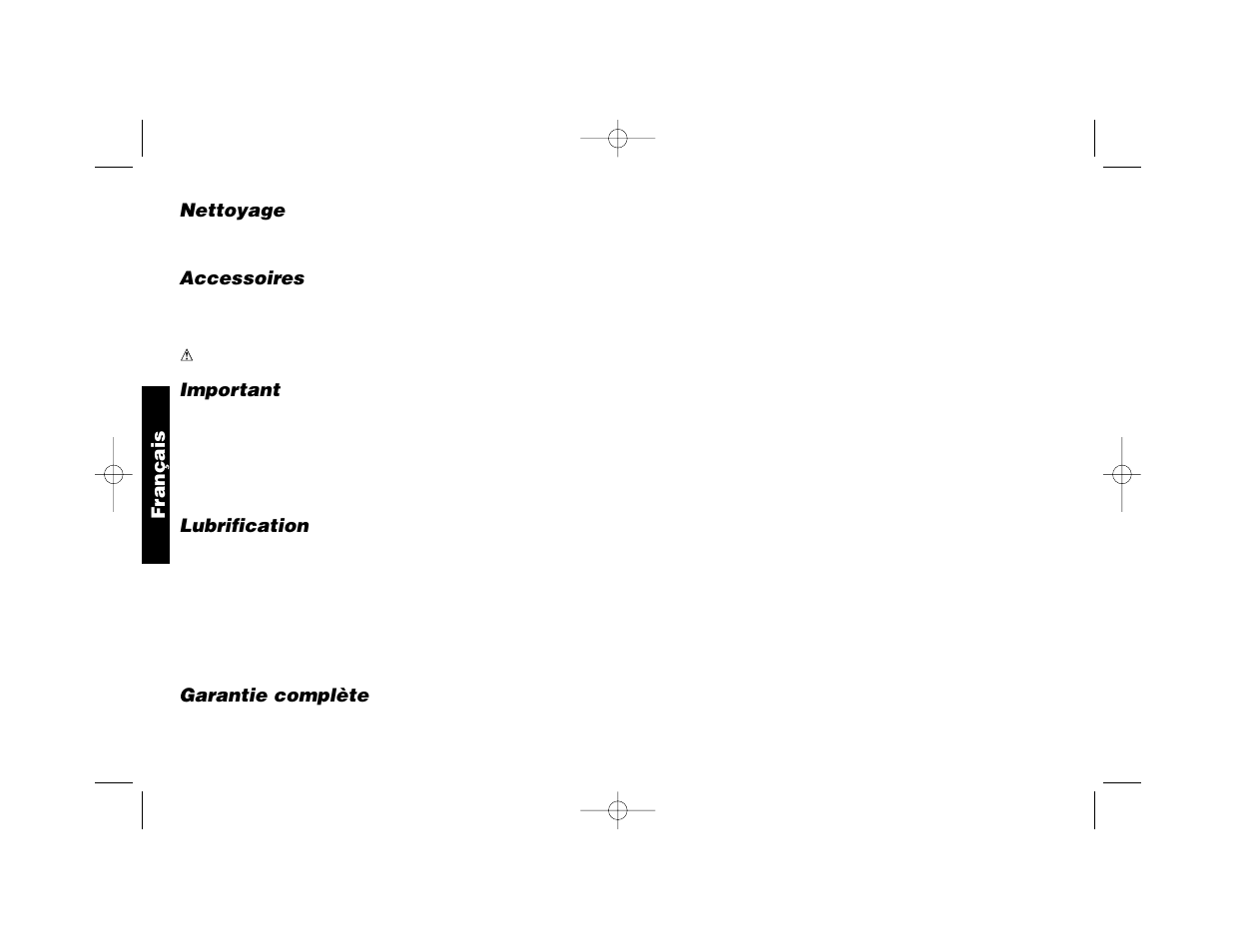 Nettoyage, Accessoires, Important | Lubrification, Garantie complète, Français | Epson DW870 User Manual | Page 18 / 28