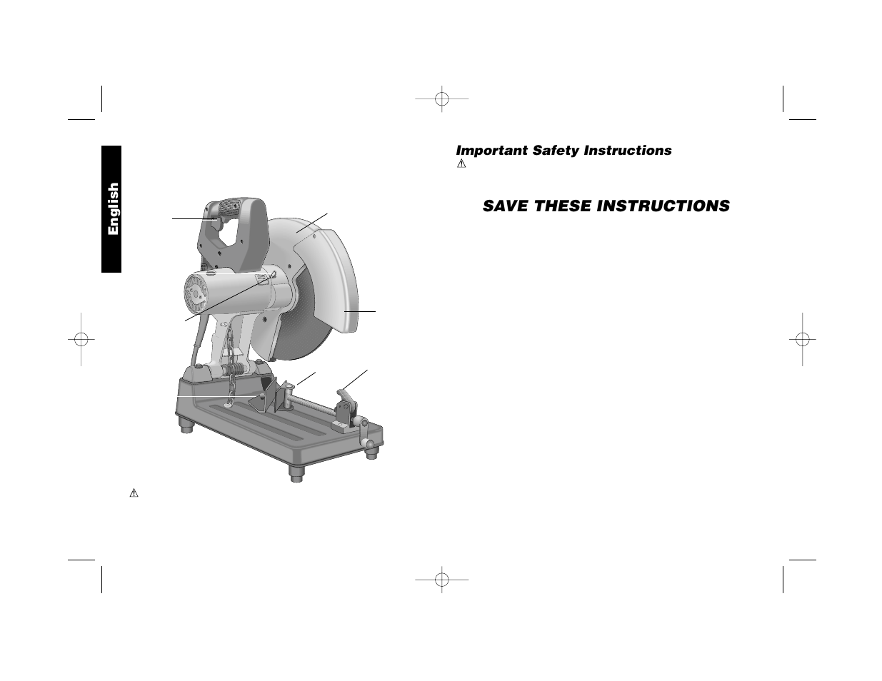 Save these instructions, English, Important safety instructions | Stopper pin | Epson DW870 User Manual | Page 4 / 28