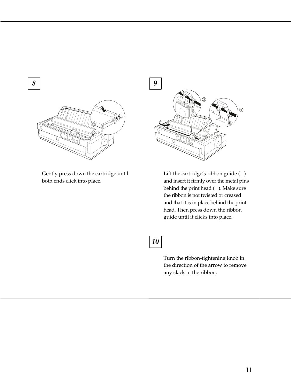 Epson 9-Pin Dot Matrix Printer FX-2180 User Manual | Page 11 / 16