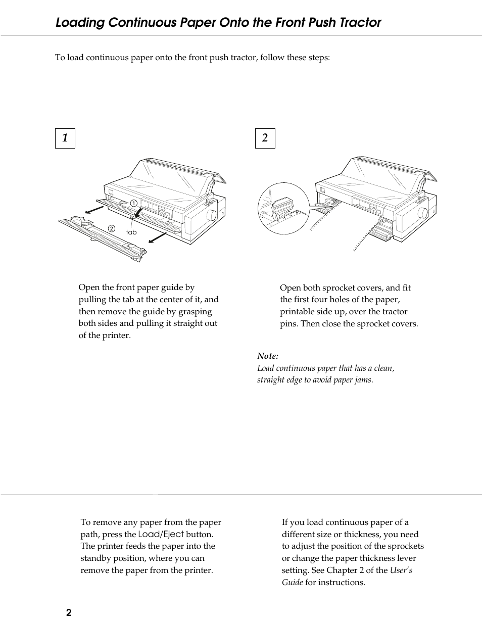 Epson 9-Pin Dot Matrix Printer FX-2180 User Manual | Page 2 / 16