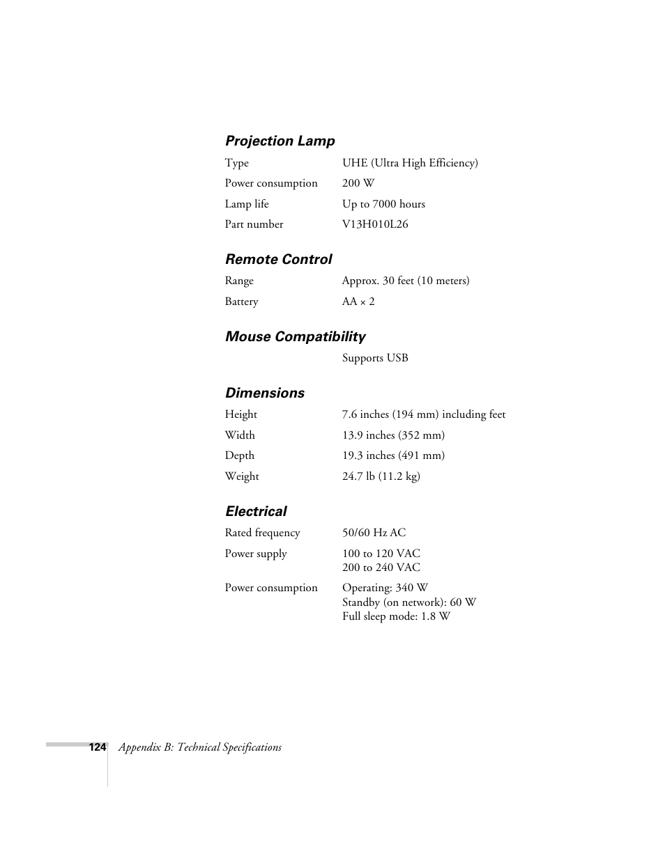 Epson 9300i User Manual | Page 124 / 140