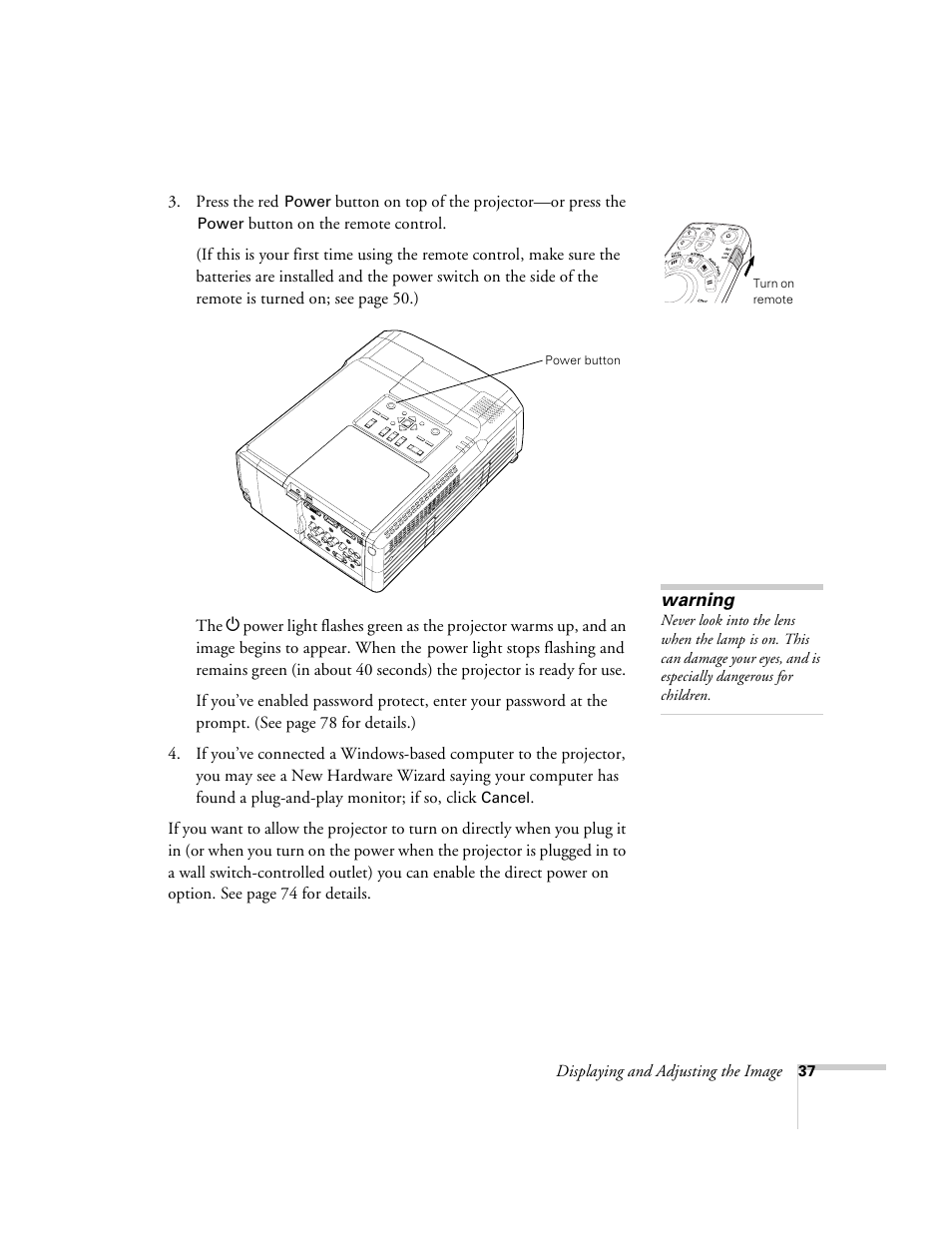 Epson 9300i User Manual | Page 37 / 140