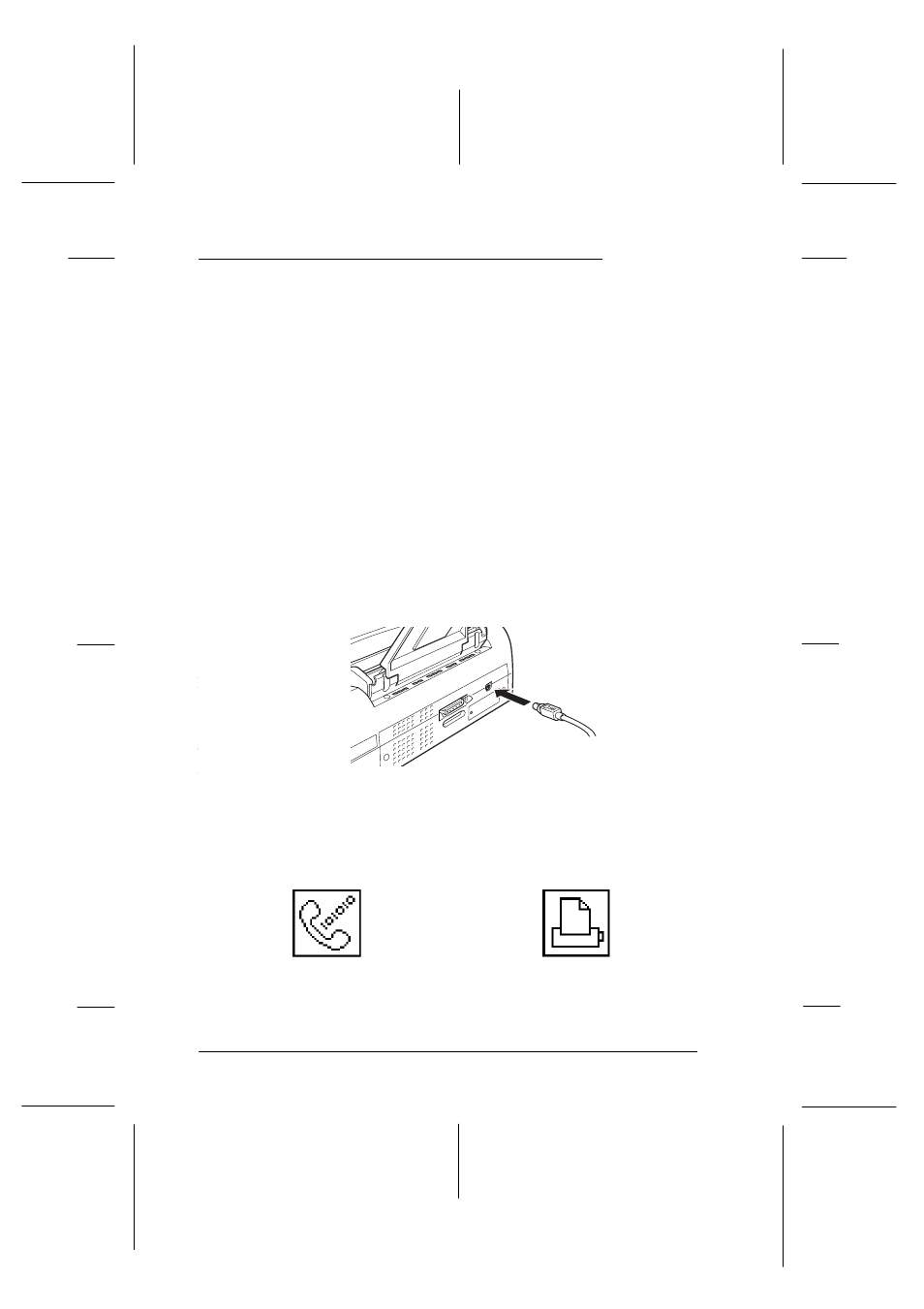 Easter2 ref. guide rev.b, Connecting the printer to your macintosh, Using the built-in serial interface | Epson 440 User Manual | Page 46 / 240