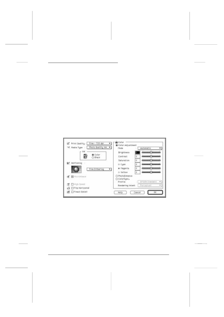 Easter2 ref. guide rev.b, Customizing the print settings | Epson 440 User Manual | Page 96 / 240