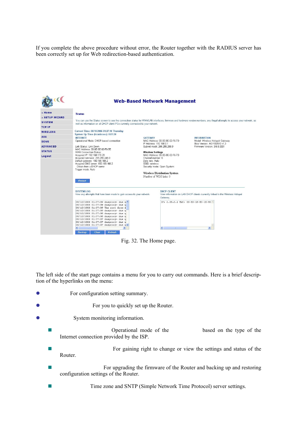 Using web-based network management, Menu structure | Epson IWE3200-H User Manual | Page 30 / 80