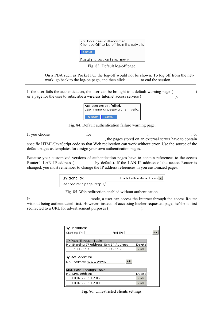 Unrestricted clients | Epson IWE3200-H User Manual | Page 58 / 80