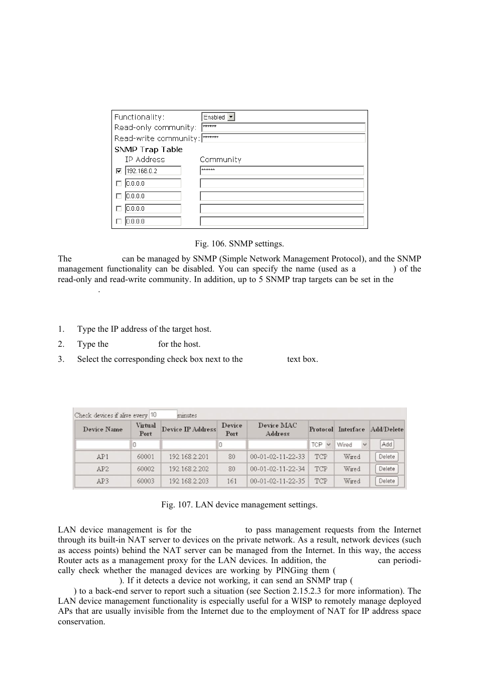 Lan device management, Snmp | Epson IWE3200-H User Manual | Page 69 / 80
