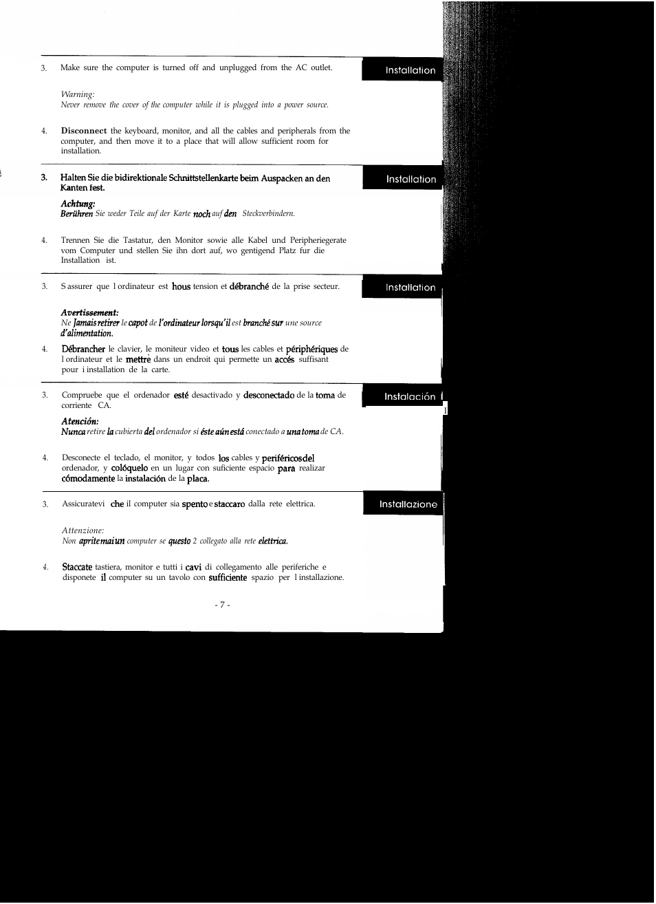 Epson Bi-directional Parallel Interface Board B80818* User Manual | Page 12 / 23