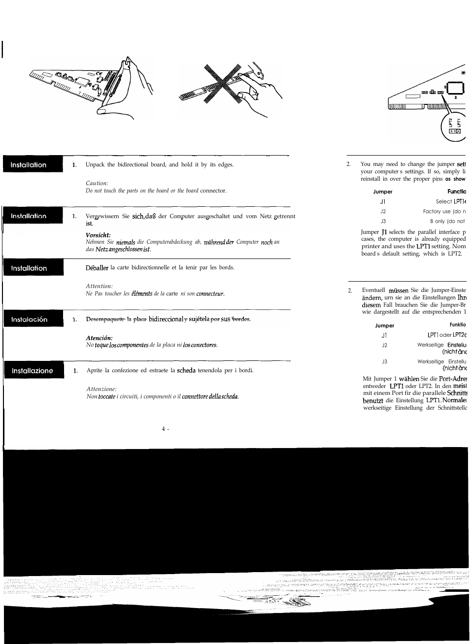 Epson Bi-directional Parallel Interface Board B80818* User Manual | Page 9 / 23