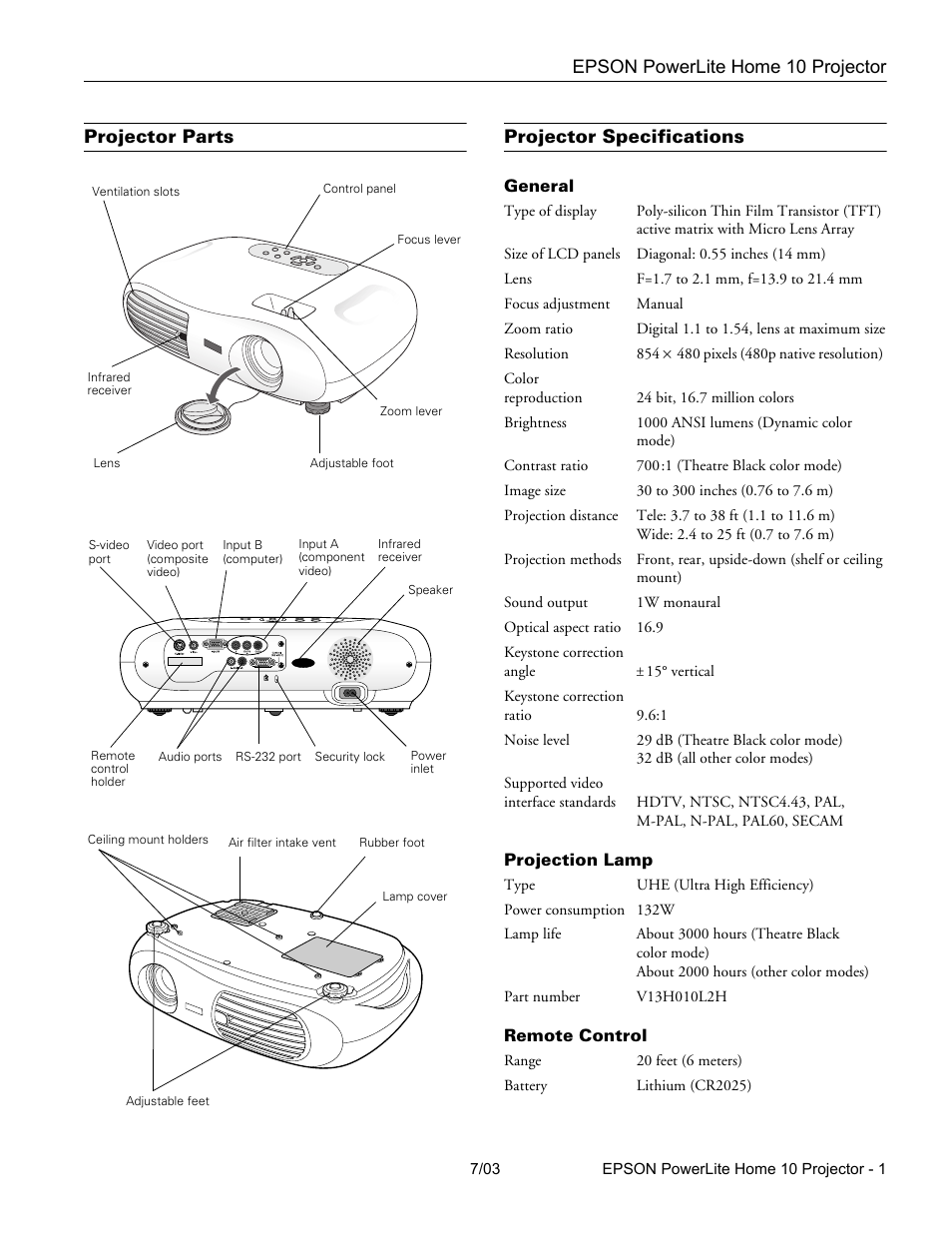 Epson 10+ User Manual | 12 pages