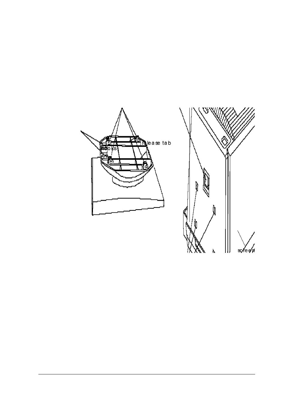 Attaching the tilt and swivel base | Epson A882181 User Manual | Page 14 / 36