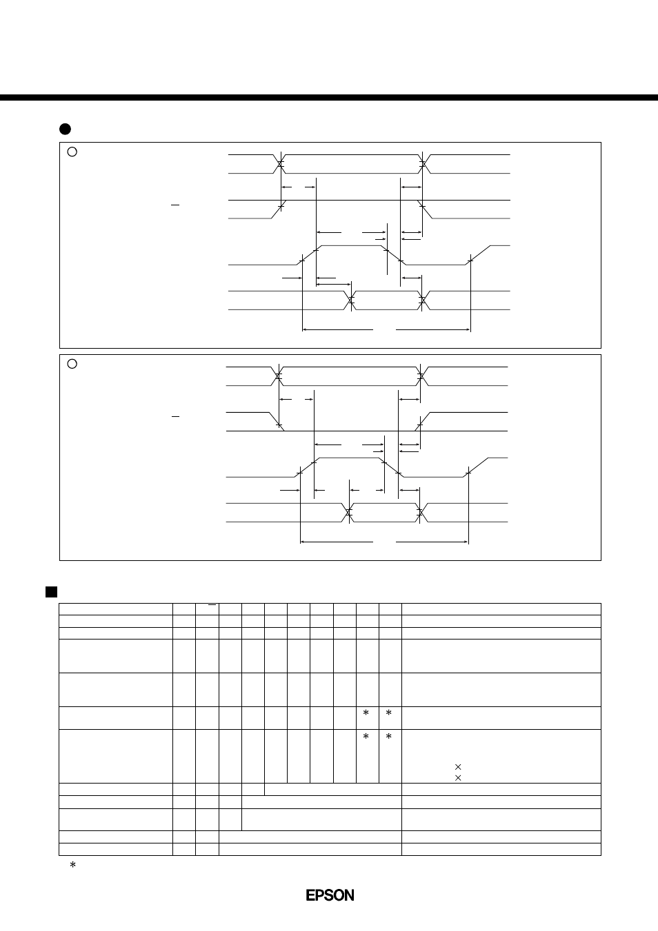 Sed1278f/d, Timing chart display command, Read cycle | Write cycle | Epson SED1278F/D User Manual | Page 4 / 13