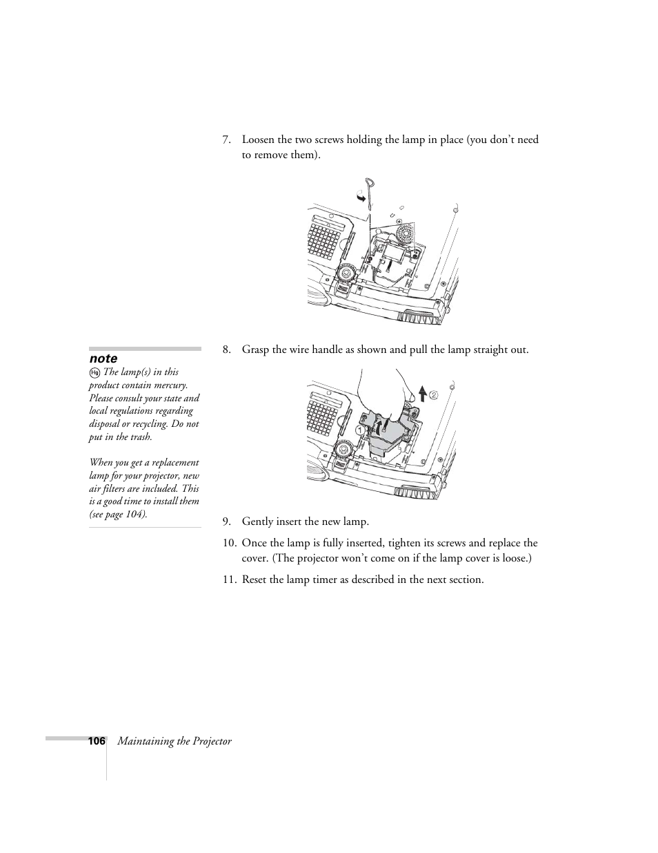 Epson 7900p User Manual | Page 106 / 146