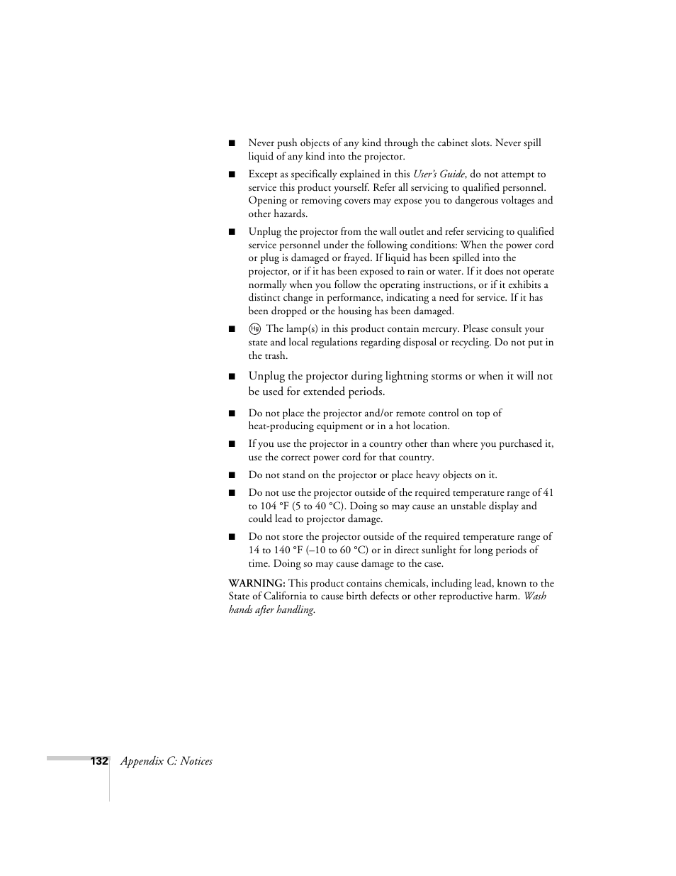 Epson 7900p User Manual | Page 132 / 146